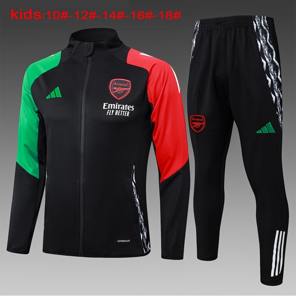 Ninos Chandal Arsenal 2024-25 Negro